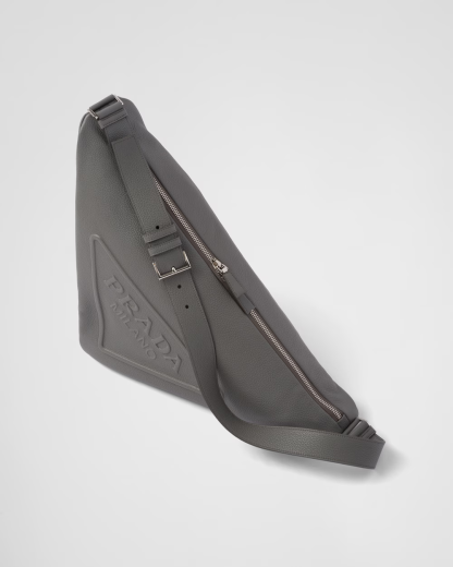 Large leather Prada Triangle bag